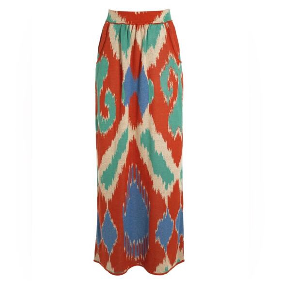 Peruvian Connection Dresses & Skirts - Peruvian Connection Abstract Multicolored Tashkent Maxi Skirt - Large